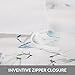 Bedsure Printed Floral Duvet Cover Set Twin Size White Soft Duvet Cover Zip Bedding Sets Collection