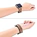 Dizywiee for Fitbit Blaze Leather Bands with Metal Frame, Classic Genuine Leather Wristband for Fitbit Blaze Replacement Fitness Strap Women Men