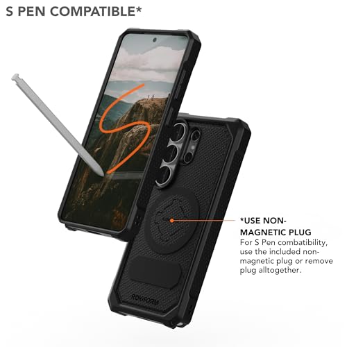 Rokform - Funda resistente para Galaxy S26 Ultra, cubierta magnética, armadura probada en caídas (negro)