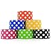 RAM-PRO Polka Dot Series Heavy-Duty Duct Tape | Assorted Fluorescent Colors Pack of 6 Rolls, 1.88-inch x 5 Yard – Colors Included: Black, Yellow, Pink, White, Green & Blue.