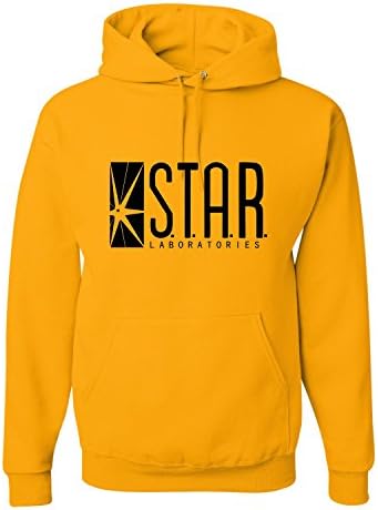 Small Gold Adult Star Labs Sweatshirt Hoodie