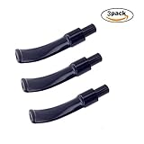 Tobacco Pipe Mouthpiece 9 mm Acrylic Smoking Pipe Mouthpiece Replacement for Tobacco Smoking Pipes (3 Pack)