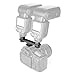 ChromLives Hot Shoe Extension Bar Mount Straight Dual Flash Bracket fits Nikon Canon Sony Olympus DSLR Camera Camcorder DV Flash