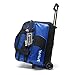 Pyramid Path Deluxe Double Roller with Oversized Accessory Pocket Bowling Bag (Black/Royal Blue)