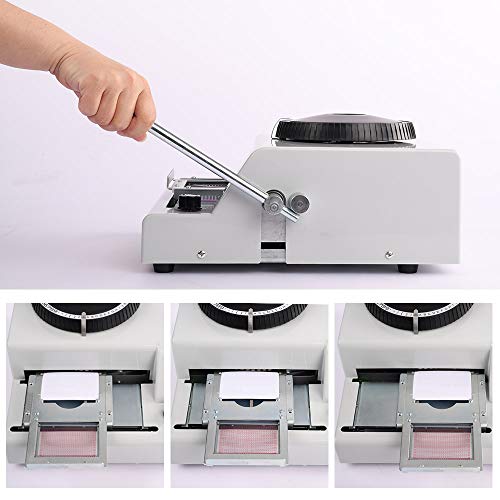 Embossing Machine 72 Characters Card Embosser Printer Gift Card Credit ID PVC Card Embosser Stamping Machine Manual Embosser Machine