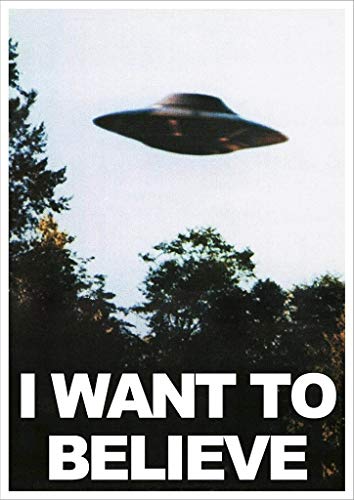 Kopoo X Files I Want to Believe Mulders Office Tv Show Poster, 12" x 18" (297 x 450 mm)