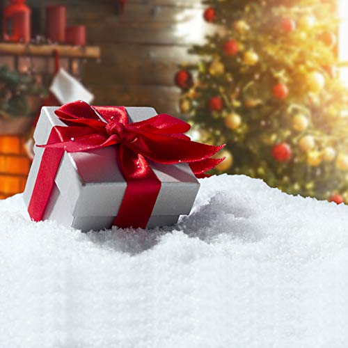 DomeStar Fake Snow, 10 Oz Instant Snow Powder Artificial Snow Magic Snow for Cloud Slime Christmas Tree Decoration Winter Crafts