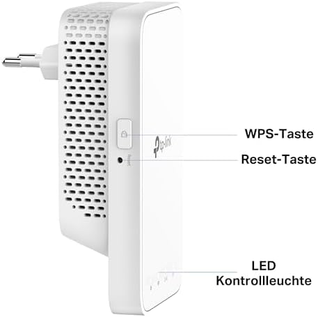 RE330 WLAN Verstärker Repeater 𝐀𝐂𝟏𝟐𝟎𝟎 (867MBit/s 5GHz + 300MBit/s 2,4GHz, WLAN Verstärker, App Steuerung, Signalstärkeanzeige, kompatibel zu Allen WLAN Geräten, AP Modus)