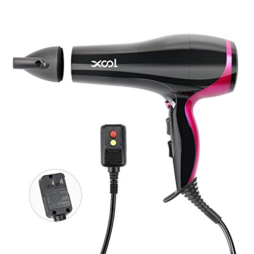 Click Here to See More Images Professional Ionic Hair Dryer - Lightweight 2000 Watt AC Motor Negative Ionic Blow Hairdryer Fast Drying,No Damage Protect Hair Straightener Blow Dryer,Infrared Hair Dryer 2 Speed 3 Heat Cool Button