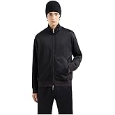 Armani Exchange mens Jacquard Zip Up Sweatshirt