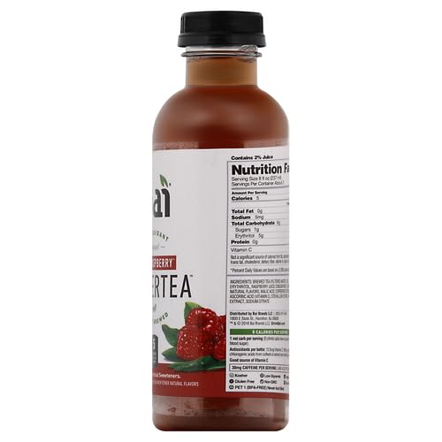BAI ANTIOXIDANT INFUSION, RIO RASPBERRY TEA LIQUID PREPARED ICED TEA, 18 FL OZ