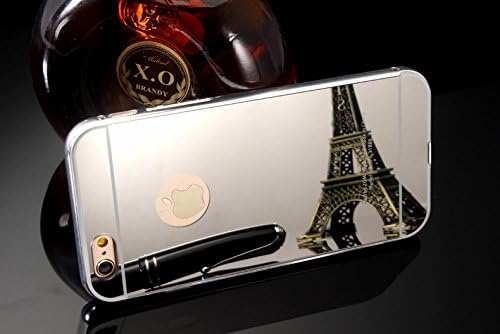 iPhone 6 6S 7 7 Plus case Plated Mirror Metal Back Cover Case (iphone 7 - Silver)