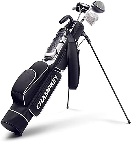 Champkey Lightweight Golf Stand Bag – Easy to Carry & Durable Pitch Golf Bag – Golf Sunday Bag Ideal for Golf Course & Travel Champkey Lightweight Golf Stand Bag – Easy to Carry & Durable Pitch Golf Bag – Golf Sunday Bag Ideal for Golf Course & Travel
