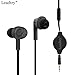 Leadtry SS-2 Retractable Headset In-Ear Sport Stereo Earbud Headphones Dynamic Crystal Clear Sound Ergonomic Comfort-fit Noise Insulating Built-in Mic Earphone (gray)