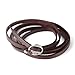 YESURPRISE Leather Bracelet Fashion Adjustable Unisex Women Men Long Brown Wrap Wristband Cuff Belt
