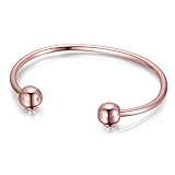 Rainso Elegant Pure Copper Magnetic Therapy Bracelet Bangle Pain Relief for Arthritis Wristband Adjustable (copper bangle)