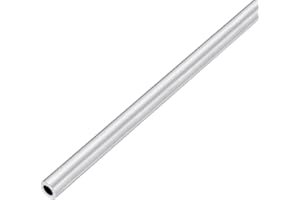 TOP-VIGOR 1Pc 6063 Aluminum Round Tube, 4mm OD 3mm ID 300mm Length Seamless Aluminum Straight Tubing Pipe for Industry DIY Projects