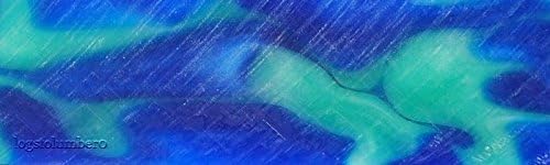Raging Rapids Acrylic . #47 1 pc Pen Blank Short 3/4" x 2 7/8" to 3 7/8"