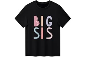 Koijhnb Big Sister Shirts for Girls Baby Announcement Gift Toddler Going to Be Big Sister T-Shirt Promoted Summer Outfits