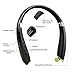 Bluetooth Headset, EReach AVT990 Wireless Foldable Sports Neckband Bluetooth Headphones Earphones with Retractable Earbuds & Mic for iPhone, Android and Other Bluetooth Enabled Devices-Sweatproof