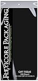 Black Bulk Wrap Pom Pom Tissue Paper 15 Inch X 20 Inch - 100 Ct-Flexicore Packaging®