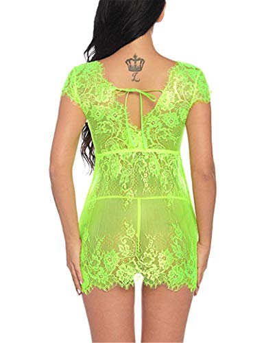Babydoll-Lingerie-Sexy-Erotico-Pizzo-Donna-con-Lace-Reggiseno-per-La-Notte-di-Nozze-Vacanze-in-Luna-di-Miele-Viaggio-sexy-lingerie