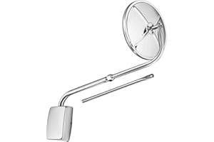 Fortpro 8 1/2" Semi Bubble Convex Mirror with Stainless Steel Pod Mount and Extension Arm | F245684