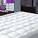 JURLYNE Pillowtop Mattress Pad Cover King Size - Hypoallergenic - Cotton Down Alternative Filled Mattress Topper
