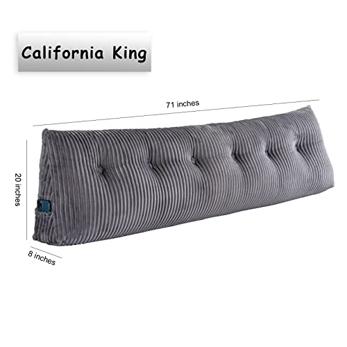 Activance Large Triangular Headboard Wedge Bed Rest Reading Pillow