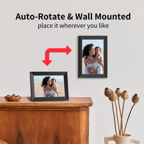 SKYRHYME 10.1 Inch WiFi Digital Picture Frame, Digital Photo Frame with