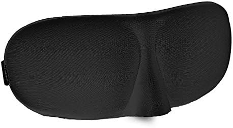 LNE 3D Super-soft Eye Mask Sleeping Mask with Ear Plugs and Contoured Shape, Perfect Fit, Lightweight, Silky Softness,Comfortable Sleep Guaranteed black