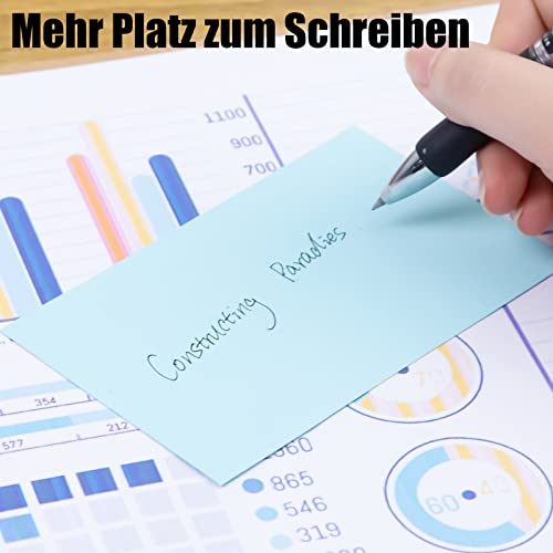 Koogel 640 Stück Blanko Karteikarten, Lernkarten Moderationskarten 8 Farben farbig sortiert Rechteckig 12,5 x 7,5 cm für Spielkarte Büro Schule Präsentation Vortrag