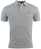 Polo Ralph Lauren Mens Classic Fit Mesh Polo Shirt - XL - Gray