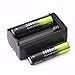 4X 5800mAh Li-ion 18650 3.7V Rechargeable Battery + 2X Smart Charger