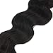 Fshine Body Wave Clip In Human Hair Extensions 12 Inch Natural Black Clip In Hair Extensions for Women 7 Pcs 100 Gram Full Head Clip Ins Wavy Hair Extensions Double Wefted