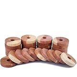 ACMETOP Aromatic Cedar Blocks for Clothes Storage, 100% Natural Cedar Balls Hangers, Storage Accessories Closets & Drawers (30 Pack)