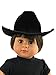 Black Cowgirl / Cowboy Hat for 18