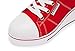 Sokaly Women's Canvas Shoes Wedge Heeled Platform Sneaker Fashion Pump Shoes Red