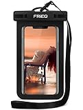 FRiEQ Universal Waterproof Case for Outdoor Activities - Waterproof bag for Apple iPhone 7, 7 Plus, 6S, 6S Plus, 6, 6 Plus, 5S; Galaxy S6, S4; HTC One X, Galaxy Note 3, Note 2; LG G2 - IPX8 Certified to 100 Feet (Black)