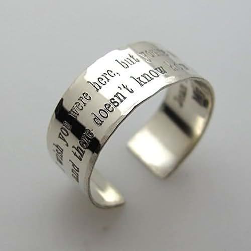 Custom Sterling Silver Ring Inspirational
