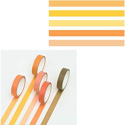 Bainuojia Washi Tape – Masking Tape Decorative Colourful – Creative Design Colourful Patterns Paper Tape – Adhesive Tapes DIY Scrapbook
