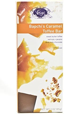 Vosges Bapchi's Caramel Toffee Bar 3oz by Vosges