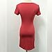 Fedi Summer Women's Cotton Stretch Bodycon Party Cocktail Short Slim Pencil Dress, Red, Small