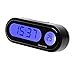 YOUNGFLY 12V LCD Car Auto Digital LED Electronic Time Clock Thermometer with Backlight