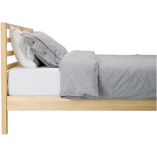 Ikea Tarva Queen Size Bed Frame Solid Pine Wood Brown Buy Online in