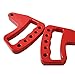 ICARS Red Front Aluminum Grab Handles for 2007-2018 JK JKU Jeep Wrangler Rubicon Sahara Sport Unlimited Accessories (Pair)