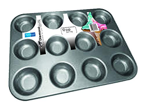 Pendeford Housewares Limited 7007 12 Cup bun Tray 390 x 290 x 25mm, Steel