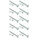 SNUG Fasteners (SNG329) Ten (10) 3/8-16 x 4 Long Carriage Bolts Set w/Nuts & Washers, Count