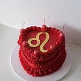 Leo Cake Toppers,Acrylic Gold Constellation Leo Cupcake Picks July August Birthday Cake Decorations for Horoscope Astrology Birthday Party Cake Decorations Supplies