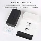 FONHCOO Clip-on Blue Light Blocking Glasses 2 Pack Frameless UV Filter view 8